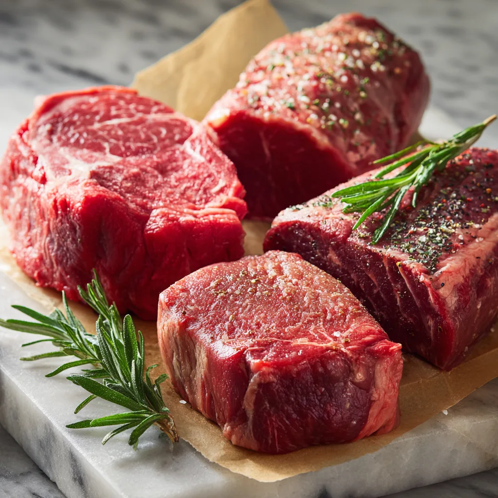 Best Cuts of Meat for Carnivore Diet Best cuts of meat for carnivore diet Ribeye, sirloin, chuck, and brisket raw cuts Best Cuts of Meat for Carnivore Diet