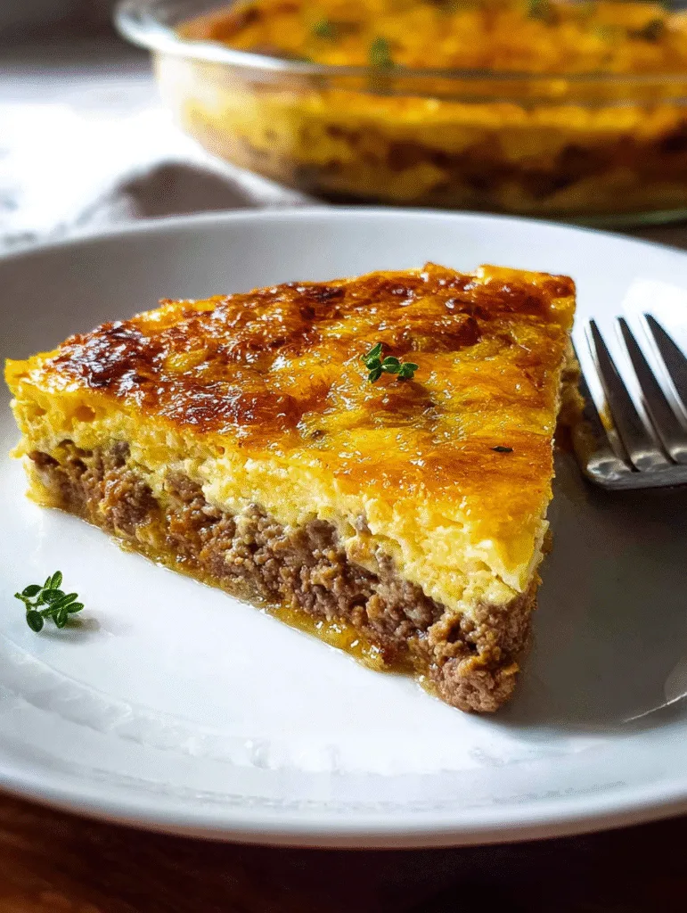 Carnivore Beef and Egg Gratin Carnivore Egg Gratin Cheesy carnivore beef and egg casserole slice served on a white dinner plate.