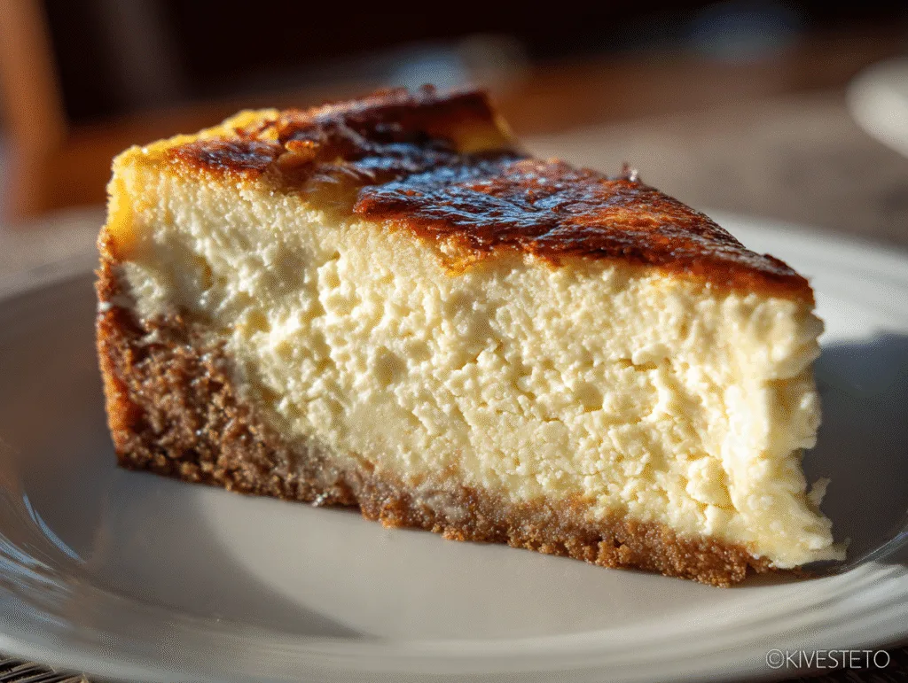 Carnivore Diet Desserts: The Ultimate Guide to Sweet Treats Without the Sugar Carnivore Diet Desserts Thick slice of carnivore cheesecake with a golden brown top and smooth texture.
