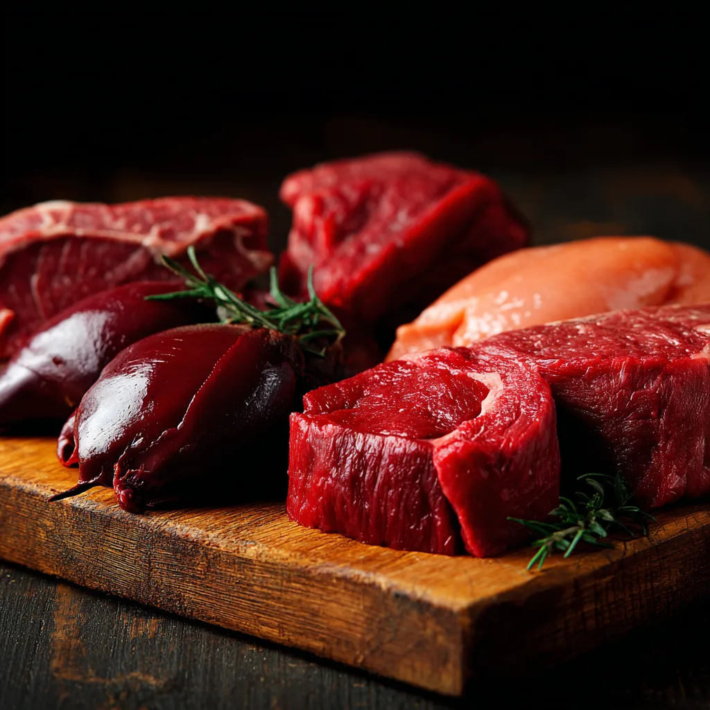 Best Cuts of Meat for Carnivore Diet Best cuts of meat for carnivore diet Organ meats and muscle meats side by side Best Cuts of Meat for Carnivore Diet