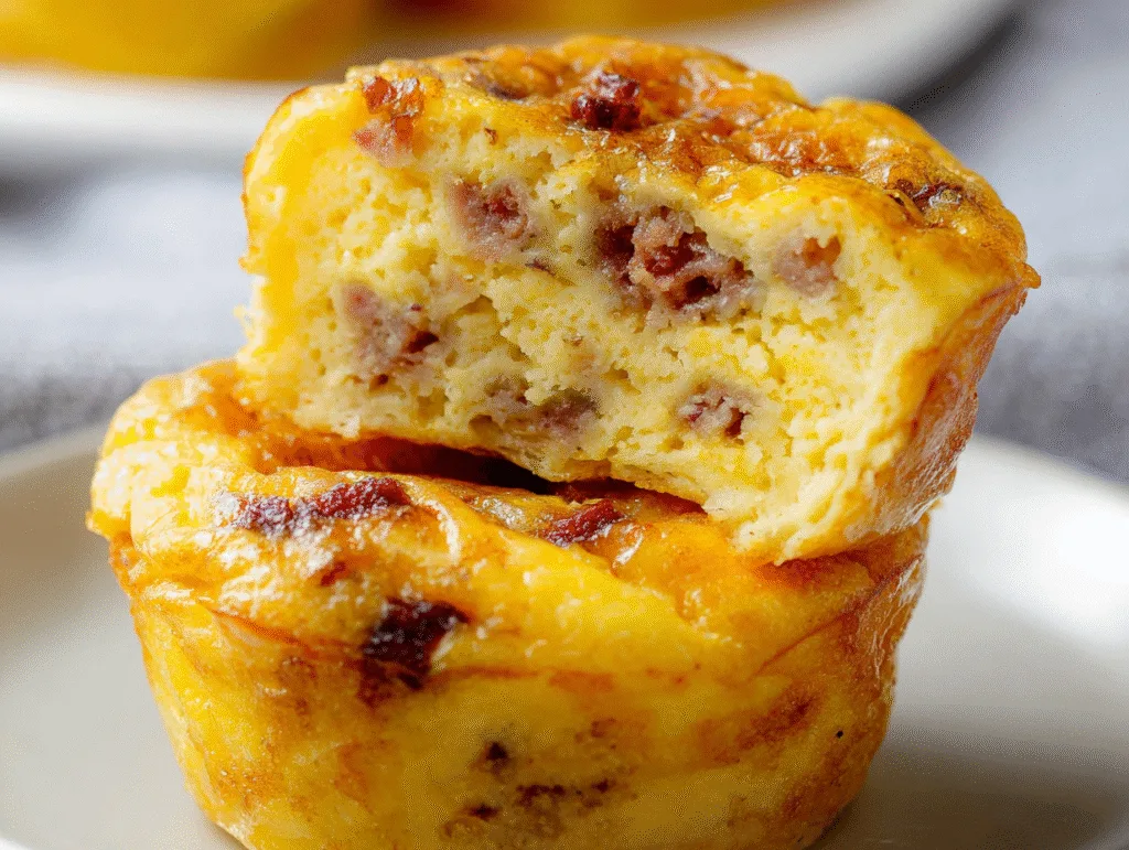 Carnivore Breakfast Muffins: A Protein-Packed Start to Your Day Carnivore Breakfast Muffins Close-up of a sausage and egg muffin cut open to reveal its fluffy, protein-packed interior