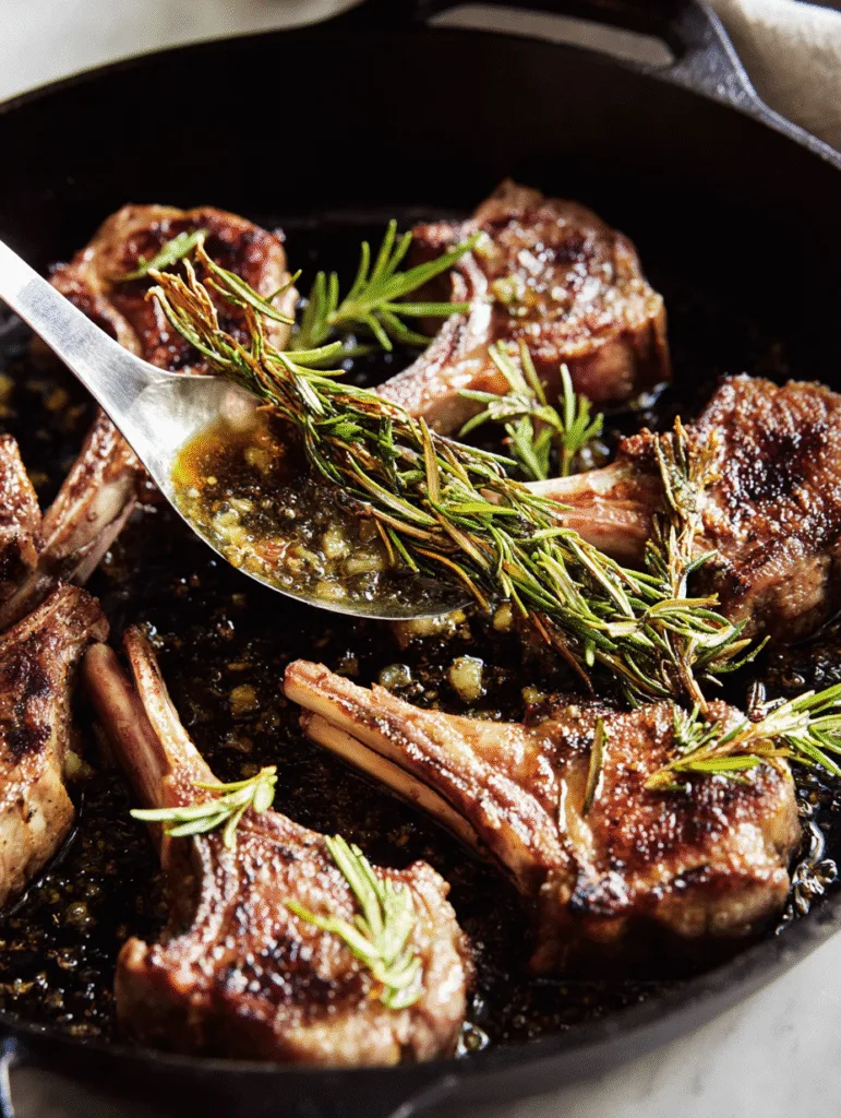 Pan Seared Lamb Chops: A Simple, Flavor‑Packed Lamb Chop Recipe Pan Seared Lamb Chops Cast iron pan seared lamb chops basted with garlic, rosemary, and butter.